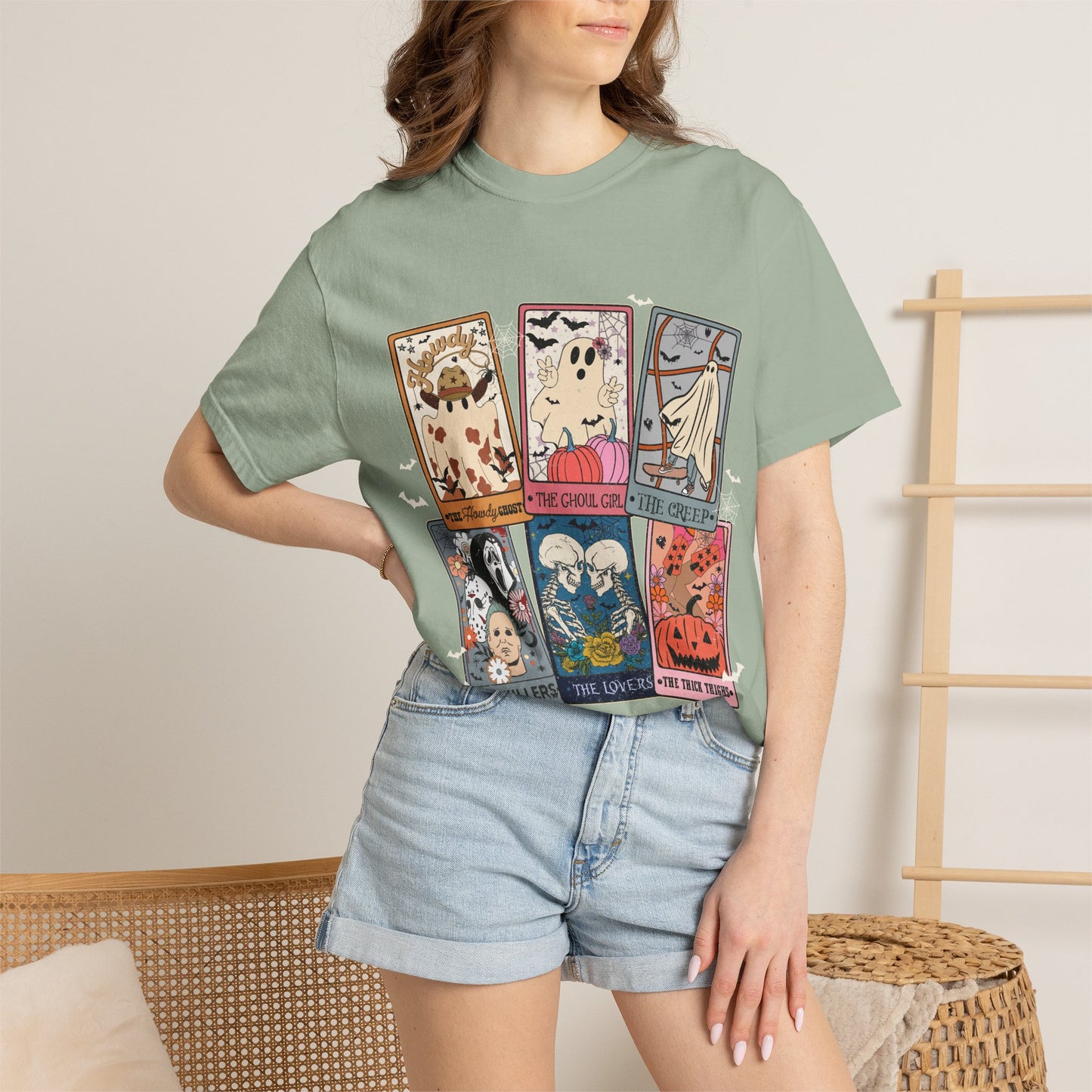 Halloween Tarot T-Shirt — Cute Spooky Card Art Tee