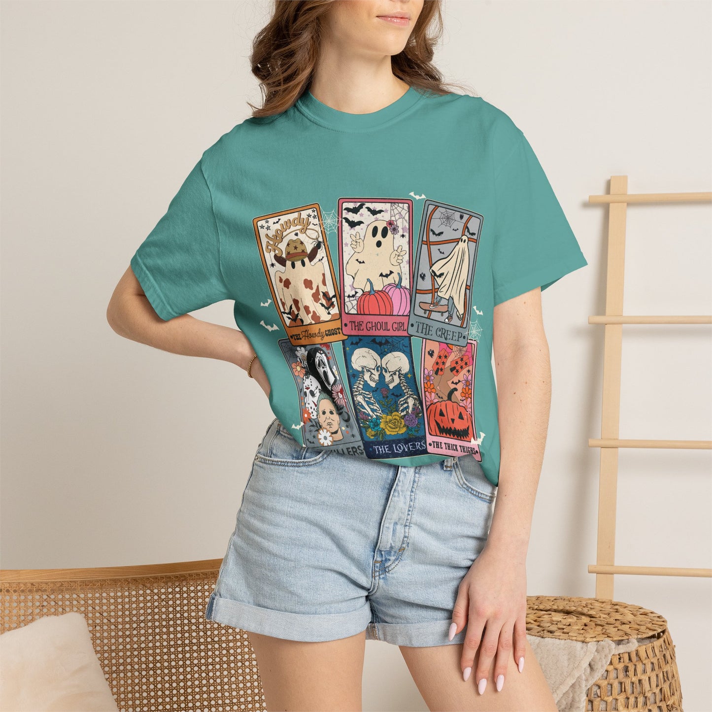 Halloween Tarot T-Shirt — Cute Spooky Card Art Tee