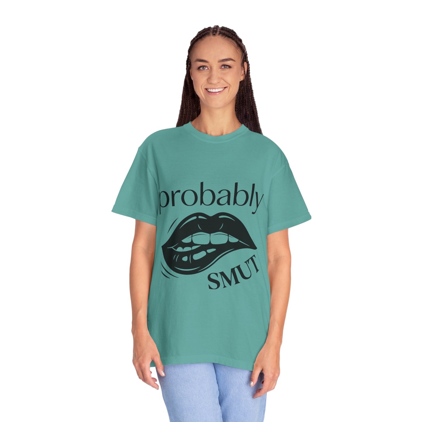 Probably Smut T-Shirt — Graphic Lip Illustration Sex-Positive Tee