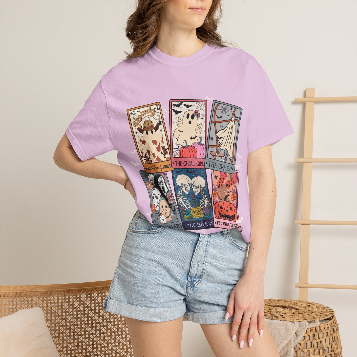 Halloween Tarot T-Shirt — Cute Spooky Card Art Tee