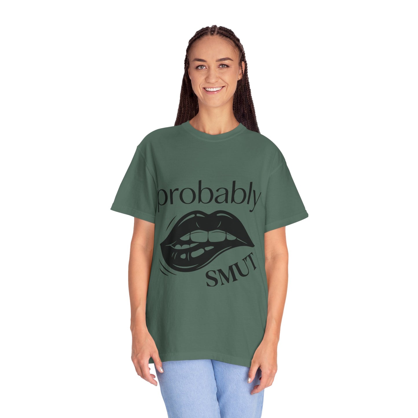 Probably Smut T-Shirt — Graphic Lip Illustration Sex-Positive Tee