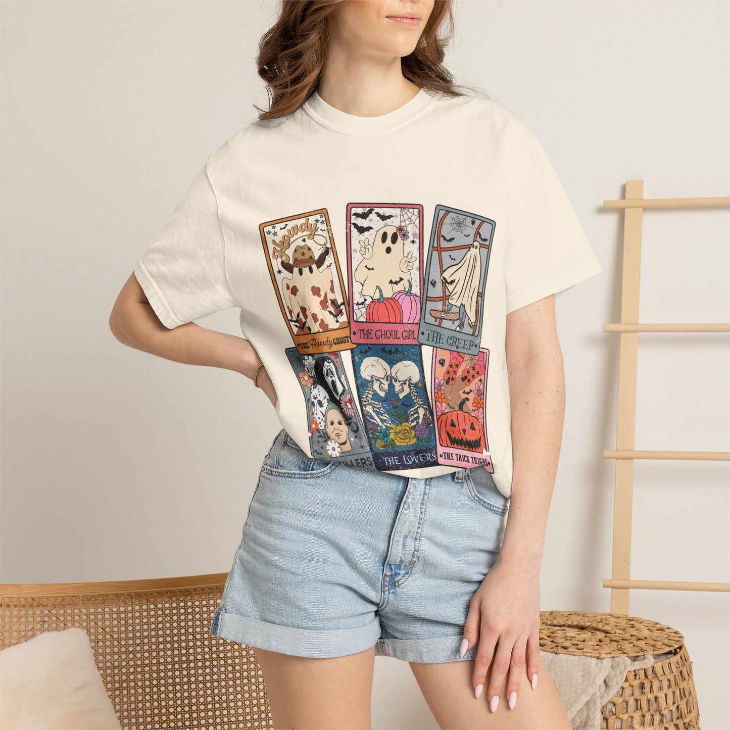 Halloween Tarot T-Shirt — Cute Spooky Card Art Tee
