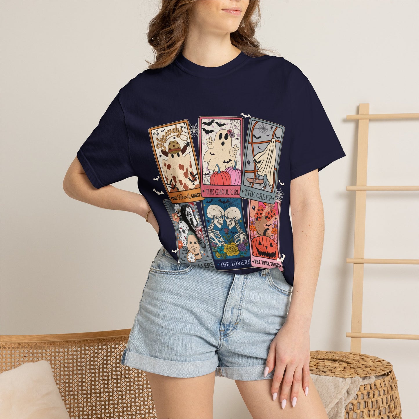 Halloween Tarot T-Shirt — Cute Spooky Card Art Tee