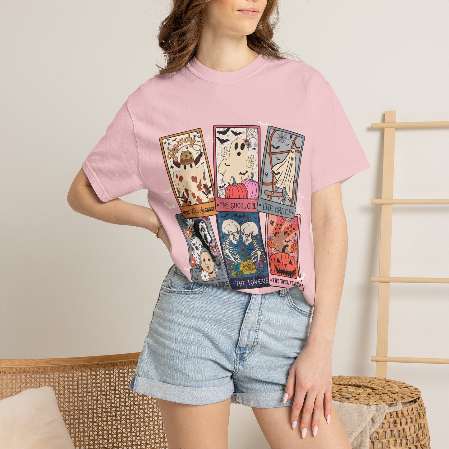 Halloween Tarot T-Shirt — Cute Spooky Card Art Tee