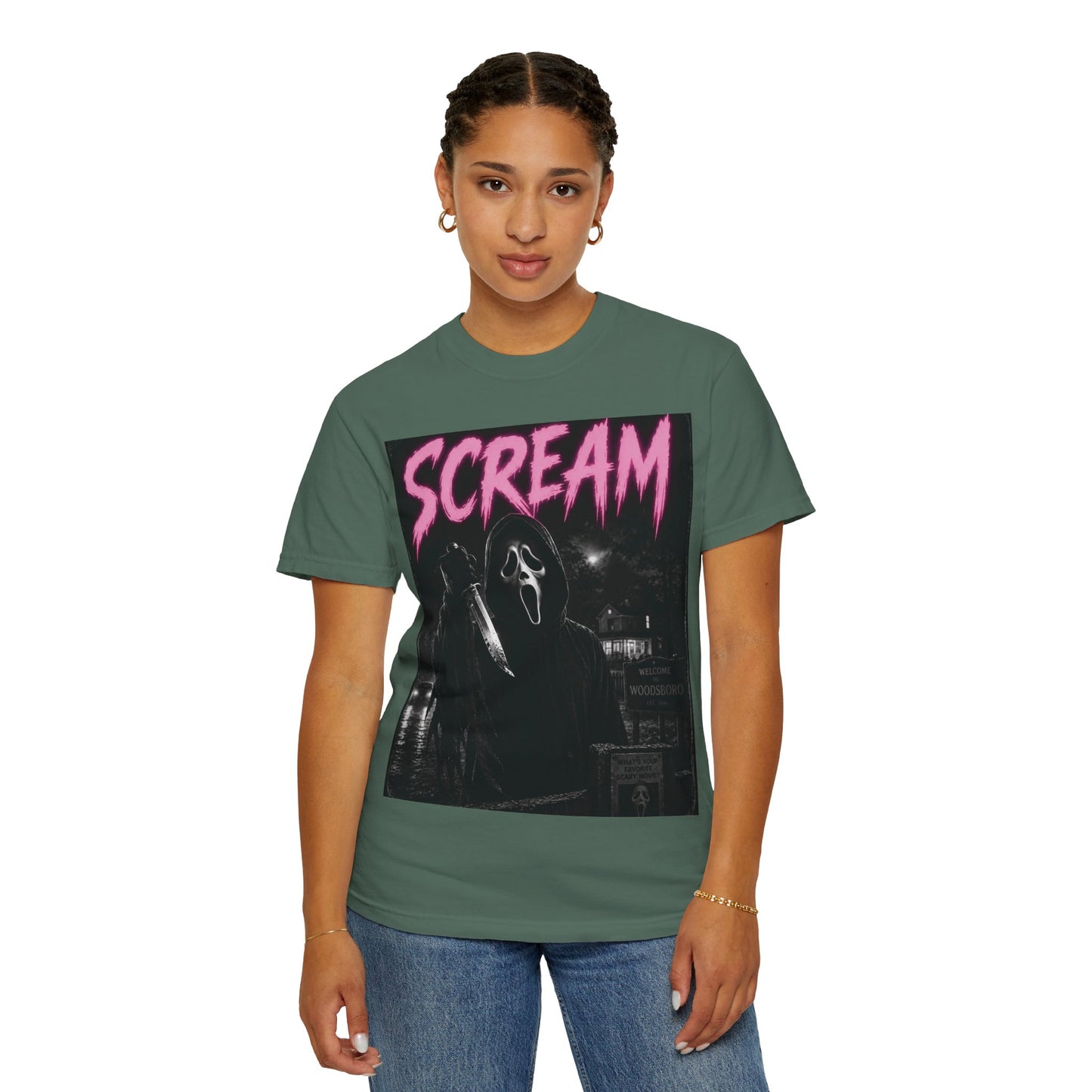 Scream Horror Graphic T-Shirt — Vintage Ghostface Design
