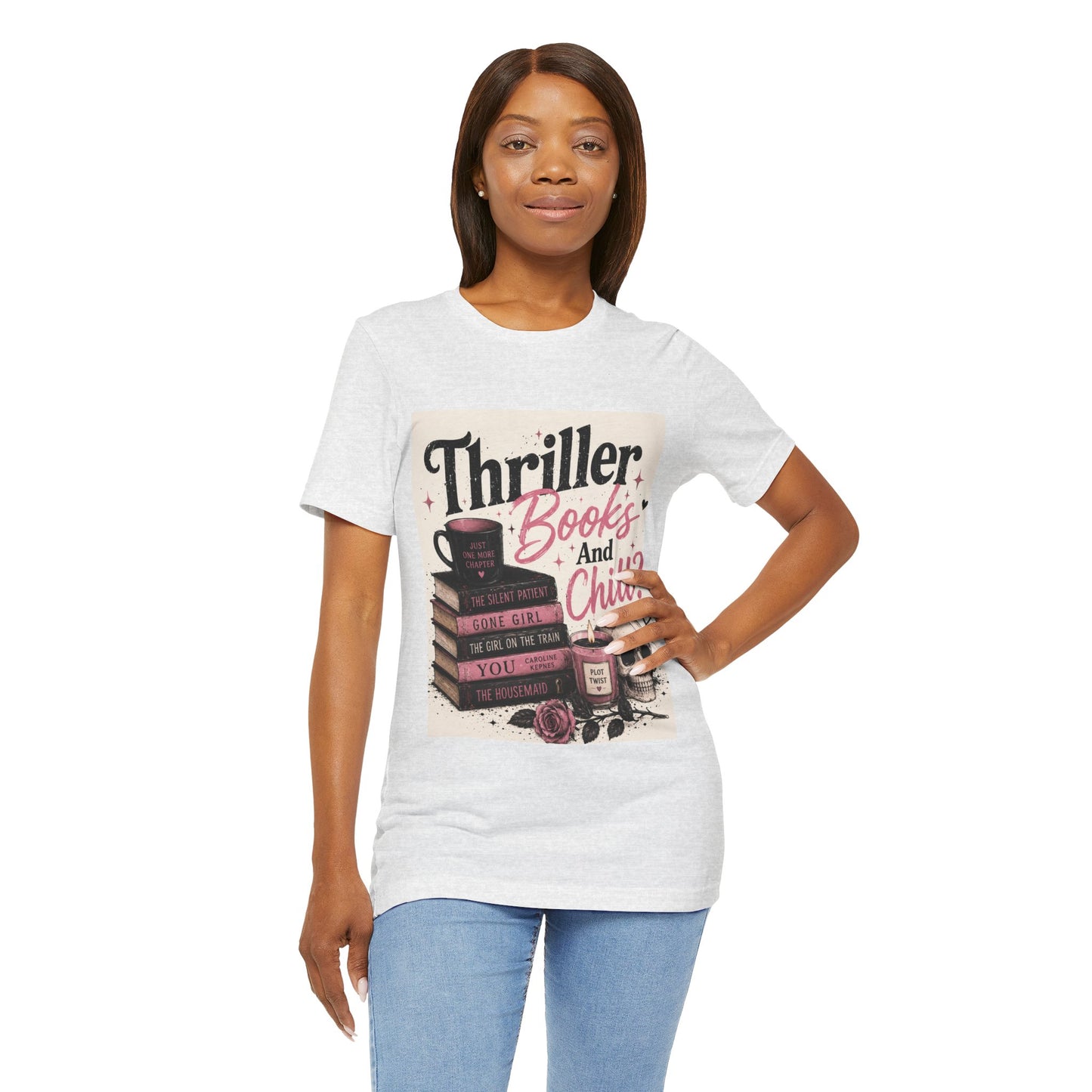 Thriller Books & Chill Tee — Cozy Reader Graphic T-Shirt