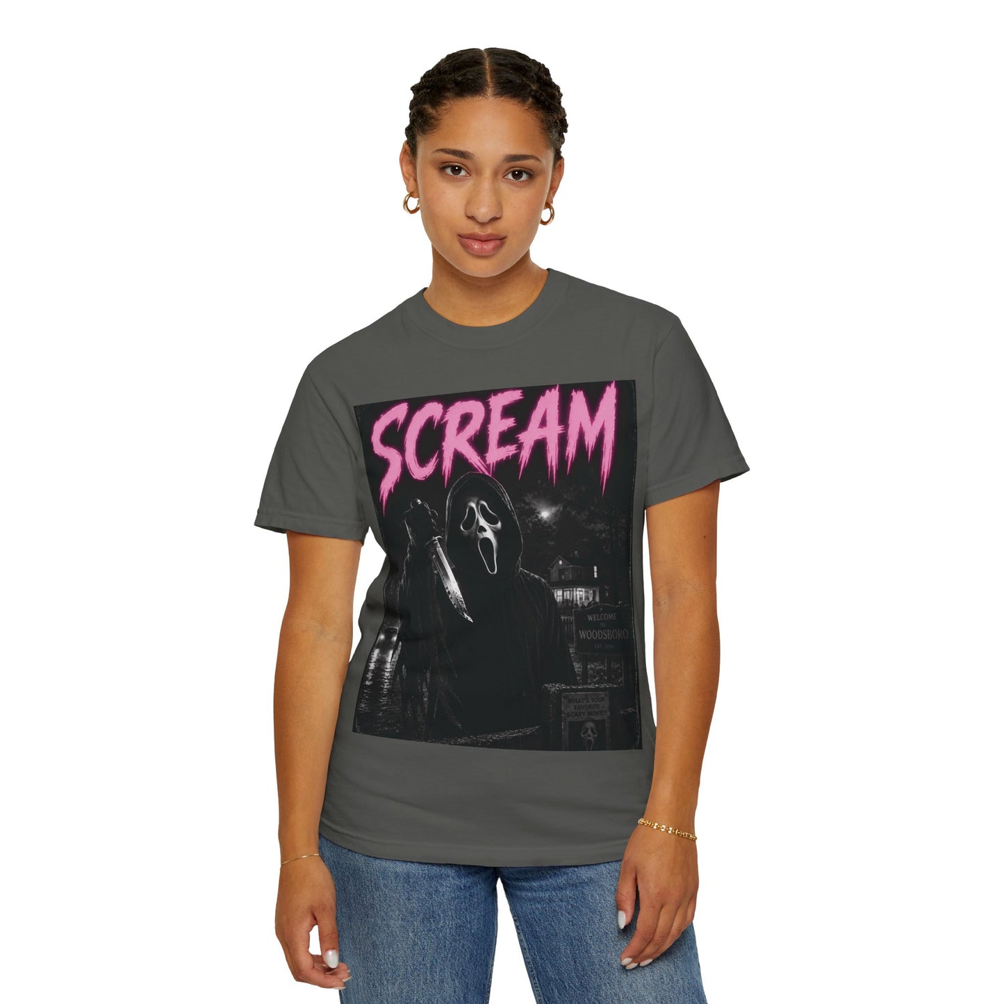 Scream Horror Graphic T-Shirt — Vintage Ghostface Design