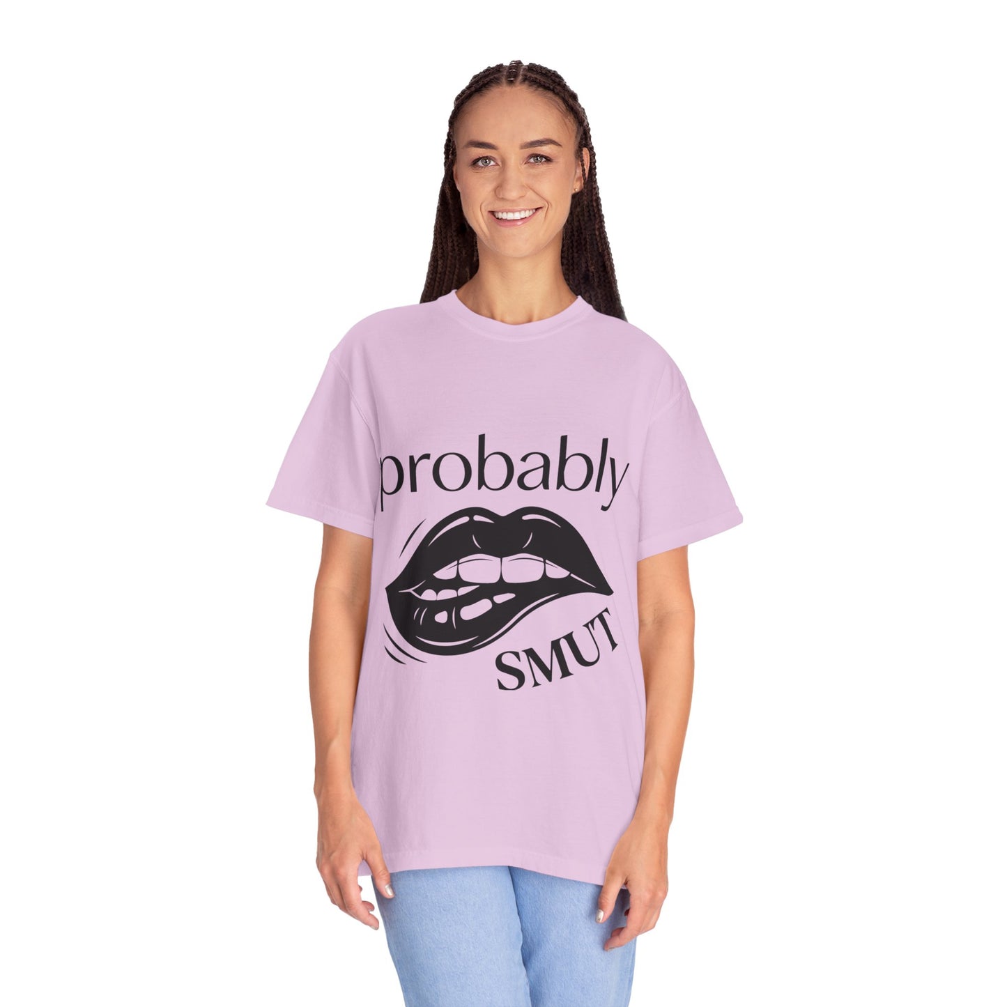 Probably Smut T-Shirt — Graphic Lip Illustration Sex-Positive Tee