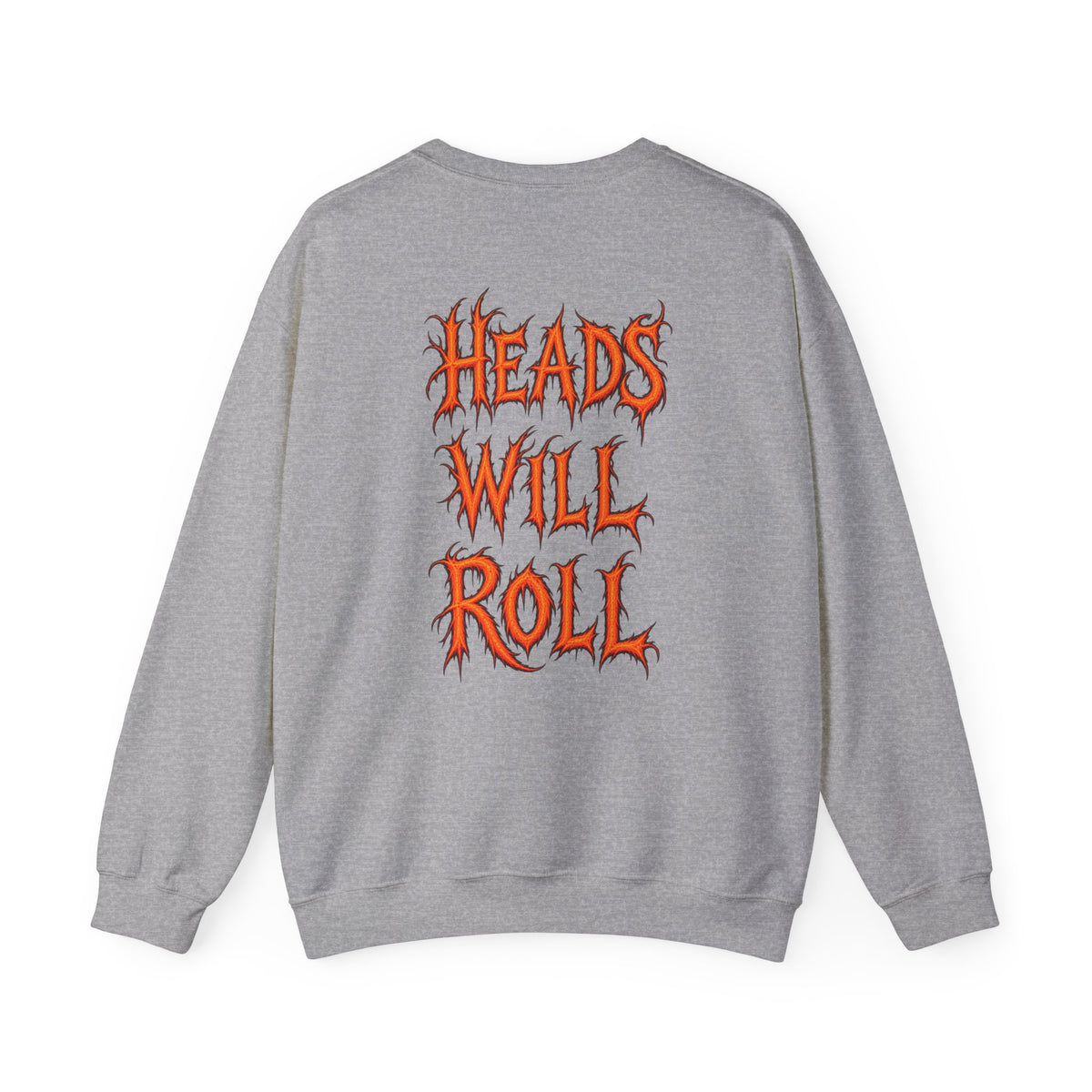 Sleepy Hollow Crewneck Sweatshirt – Gothic Pumpkin Head Design (“Heads Will Roll”)