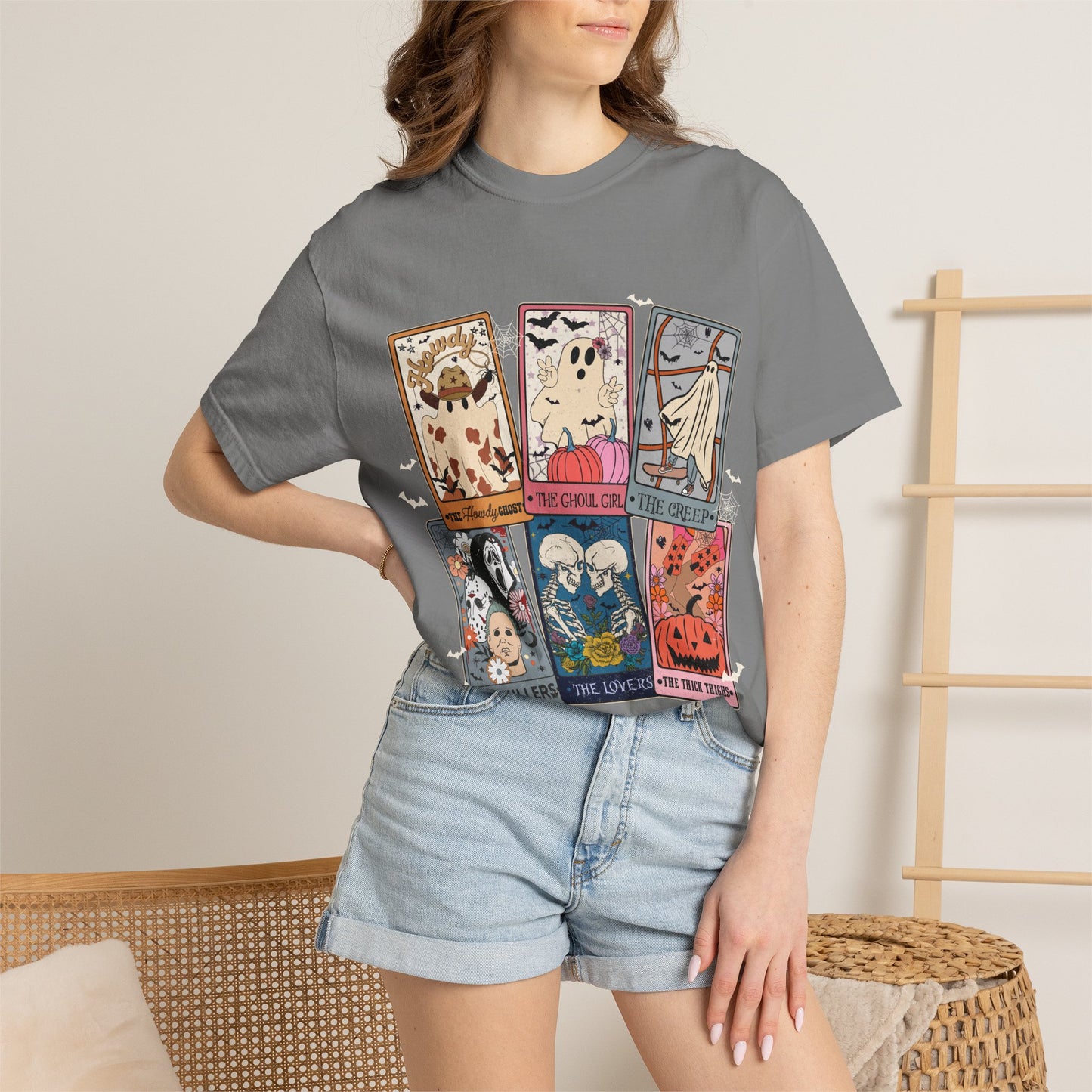 Halloween Tarot T-Shirt — Cute Spooky Card Art Tee