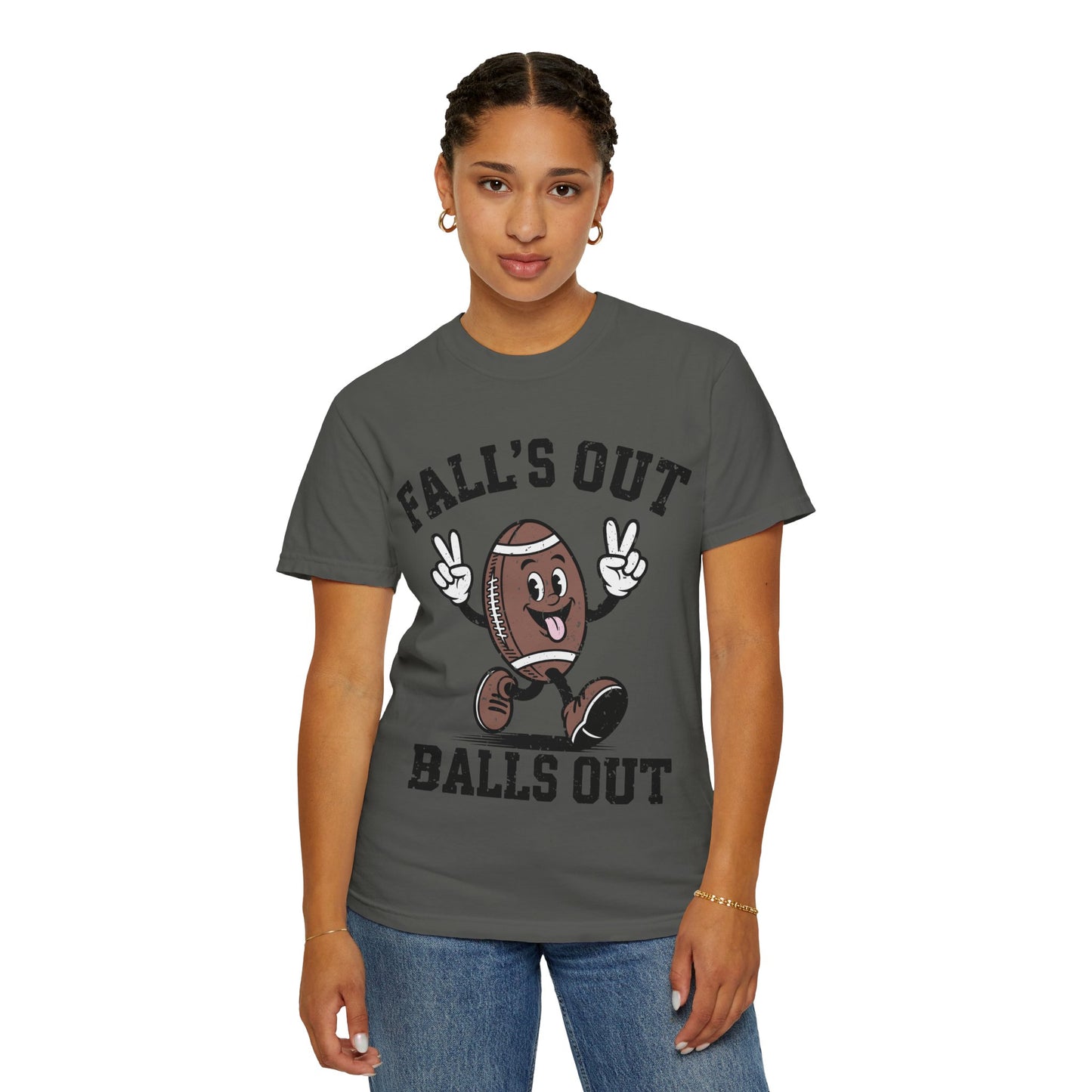 Football 'Fall's Out Balls Out' Graphic T-Shirt