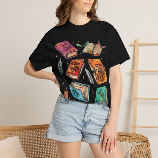 A Court of Thorns and Roses Tee — Magical Bookshelf Graphic T‑Shirt