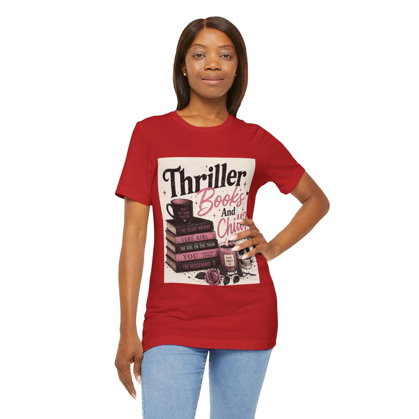 Thriller Books & Chill Tee — Cozy Reader Graphic T-Shirt