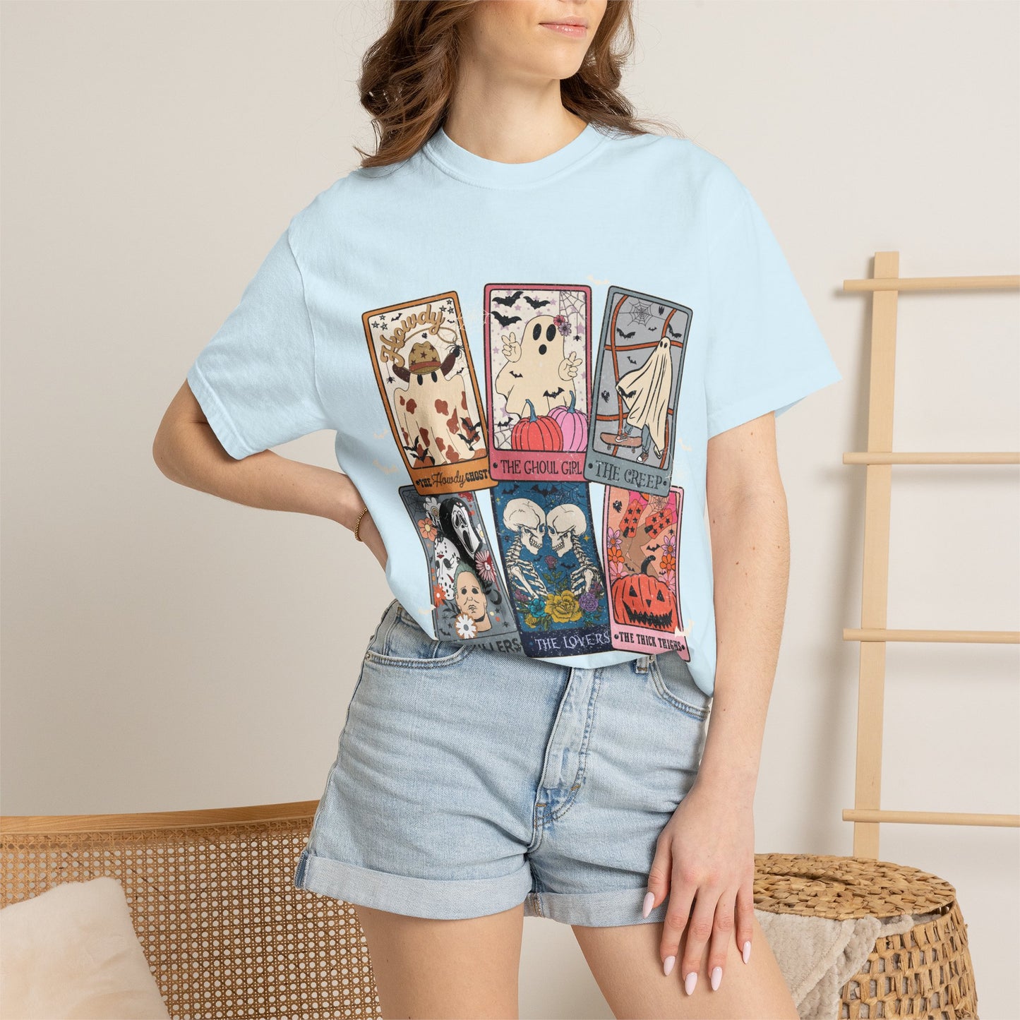 Halloween Tarot T-Shirt — Cute Spooky Card Art Tee