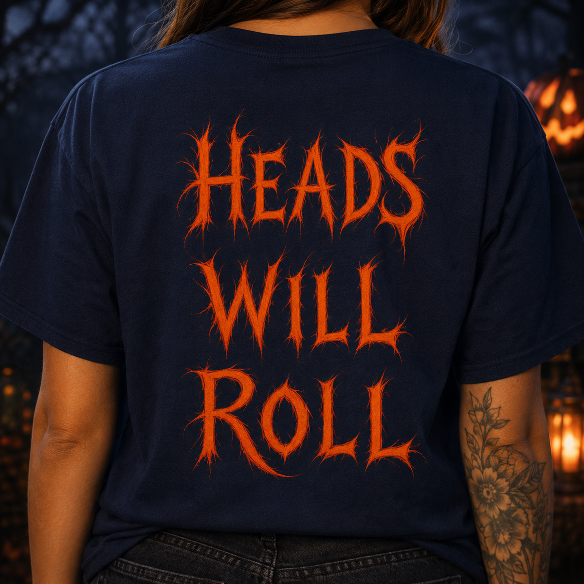 Sleepy Hollow Halloween Tee — "Heads Will Roll" Graphic T-Shirt