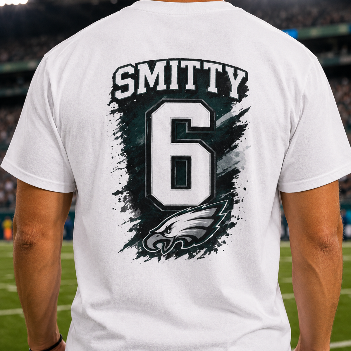 T-Shirt — 'Slim Reaper' Smitty #6 Devonta Smith Philadelphia Eagles Football Fan Tee