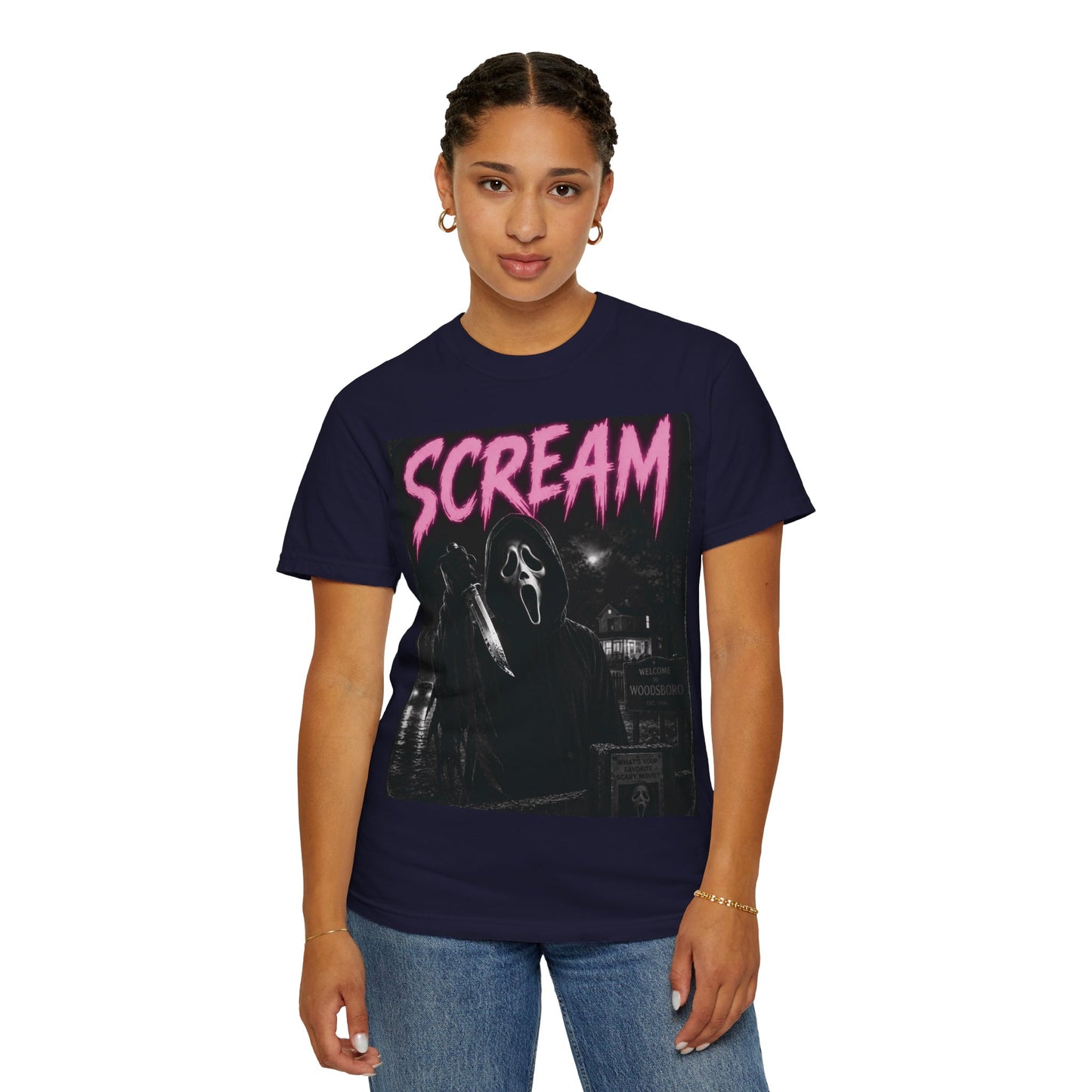 Scream Horror Graphic T-Shirt — Vintage Ghostface Design
