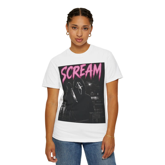 Scream Horror Graphic T-Shirt — Vintage Ghostface Design
