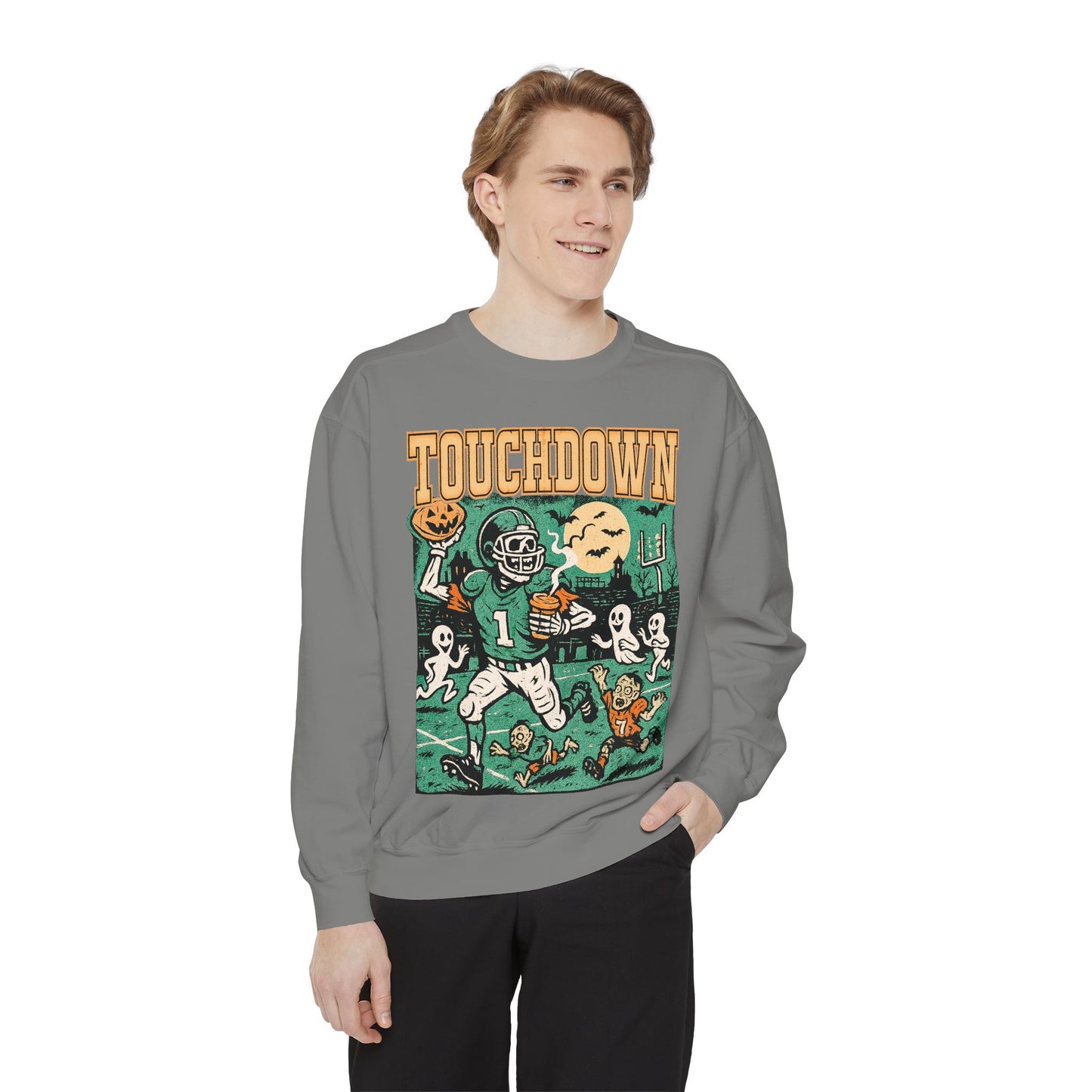 Touchdown Halloween Sweatshirt — Spooky Football Crewneck