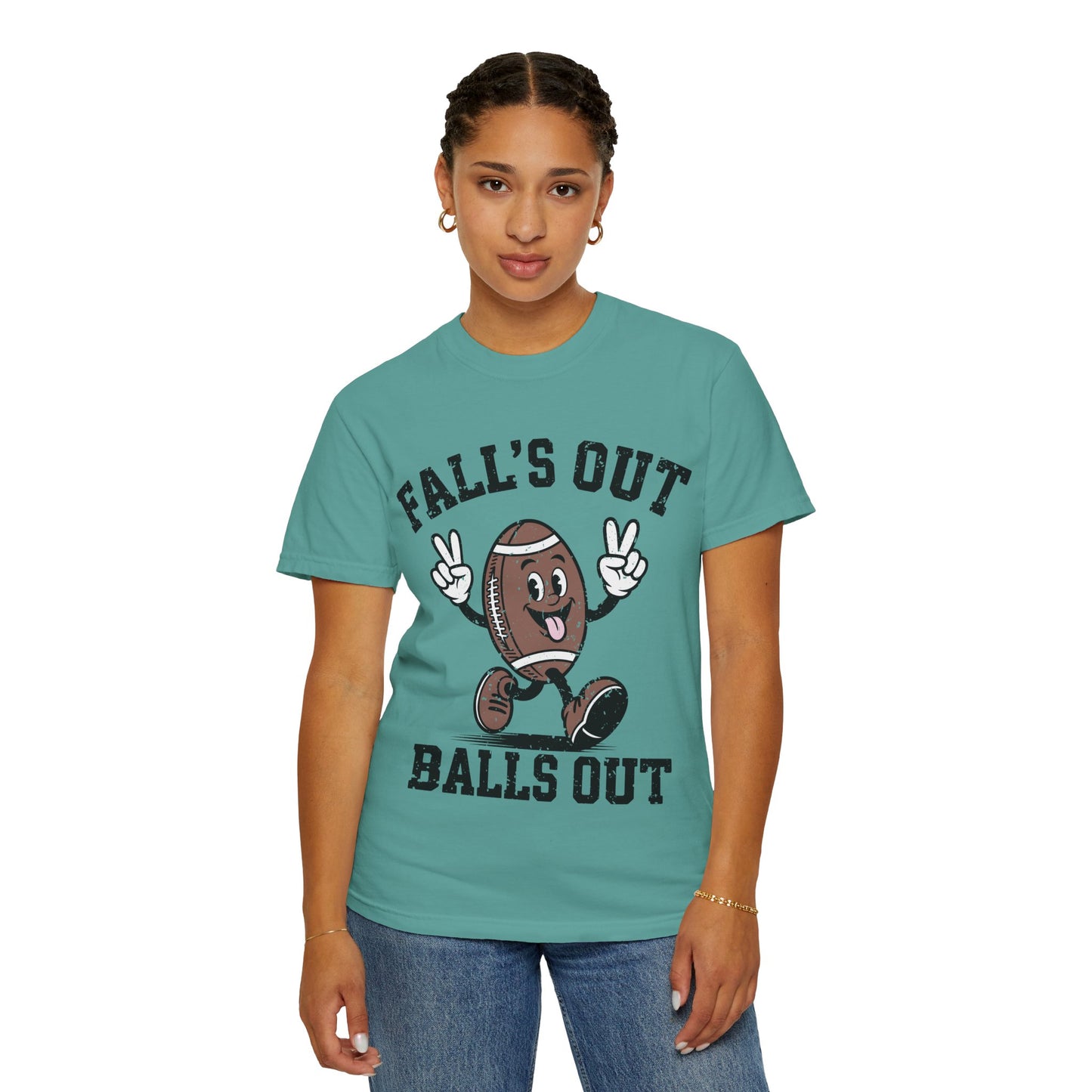 Football 'Fall's Out Balls Out' Graphic T-Shirt