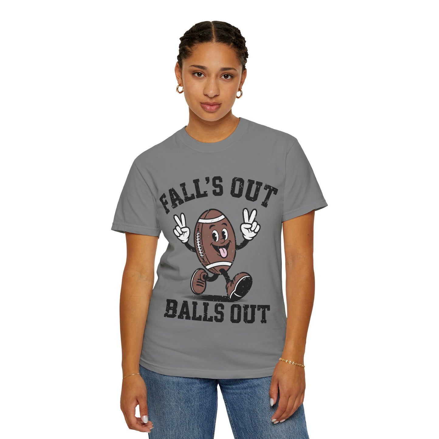 Football 'Fall's Out Balls Out' Graphic T-Shirt