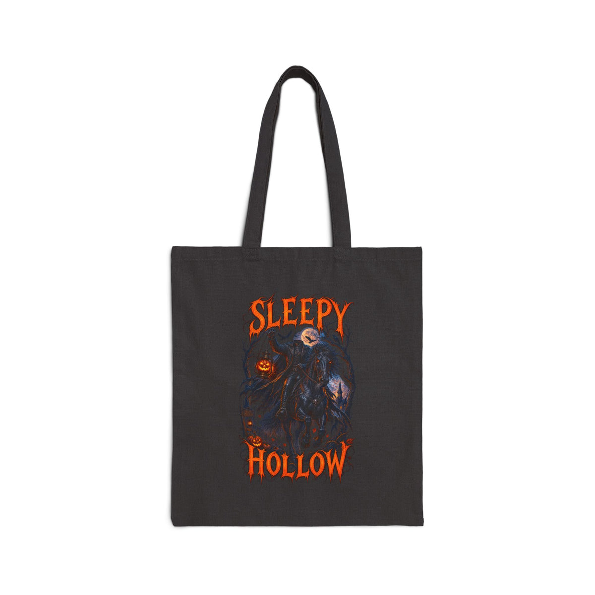 Sleepy Hollow Tote Bag — Vintage Headless Horseman Halloween Canvas Tote