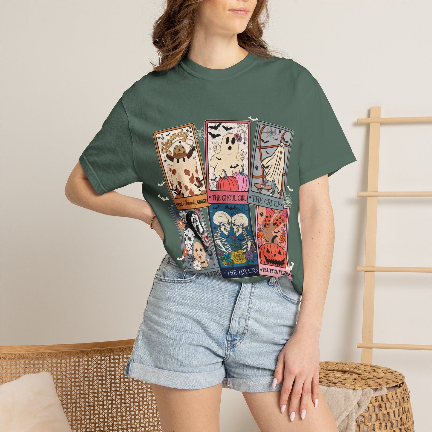 Halloween Tarot T-Shirt — Cute Spooky Card Art Tee