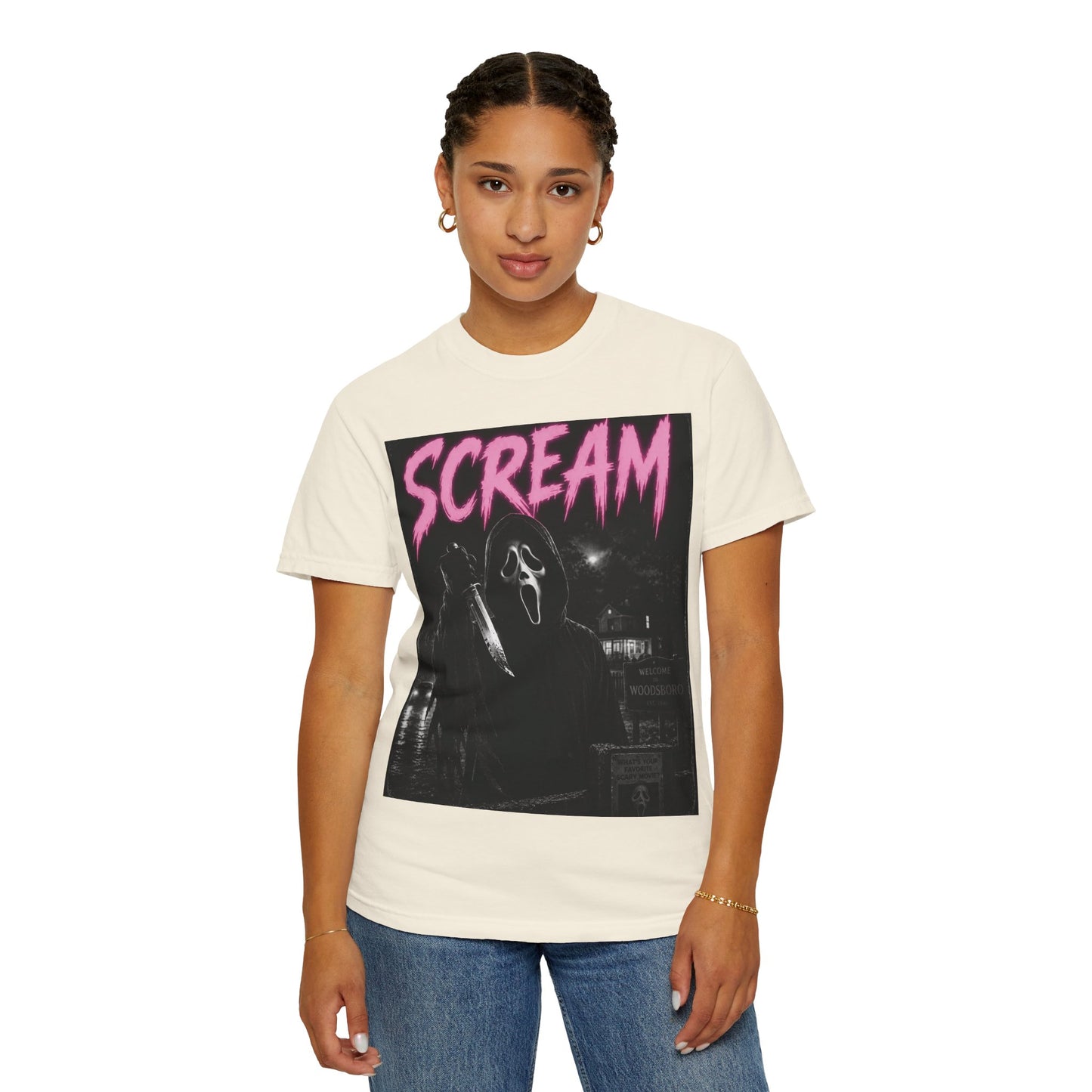 Scream Horror Graphic T-Shirt — Vintage Ghostface Design