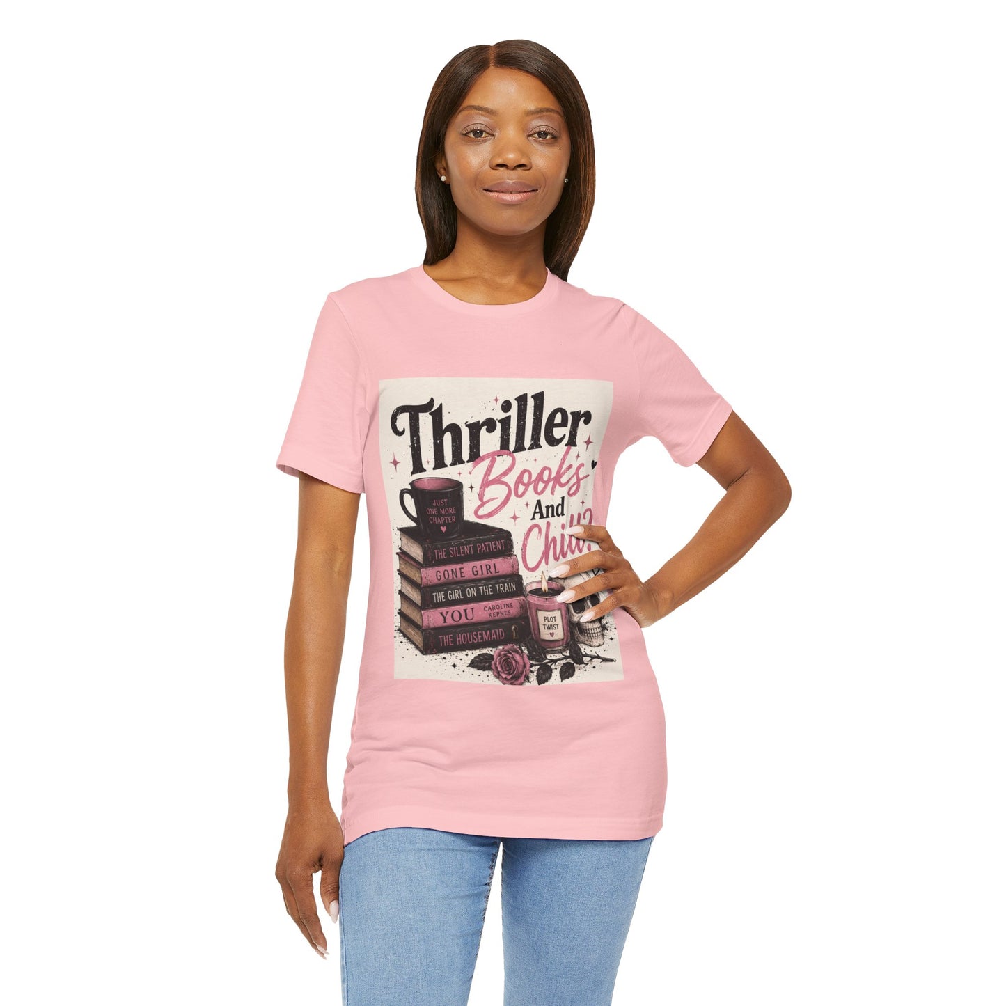 Thriller Books & Chill Tee — Cozy Reader Graphic T-Shirt