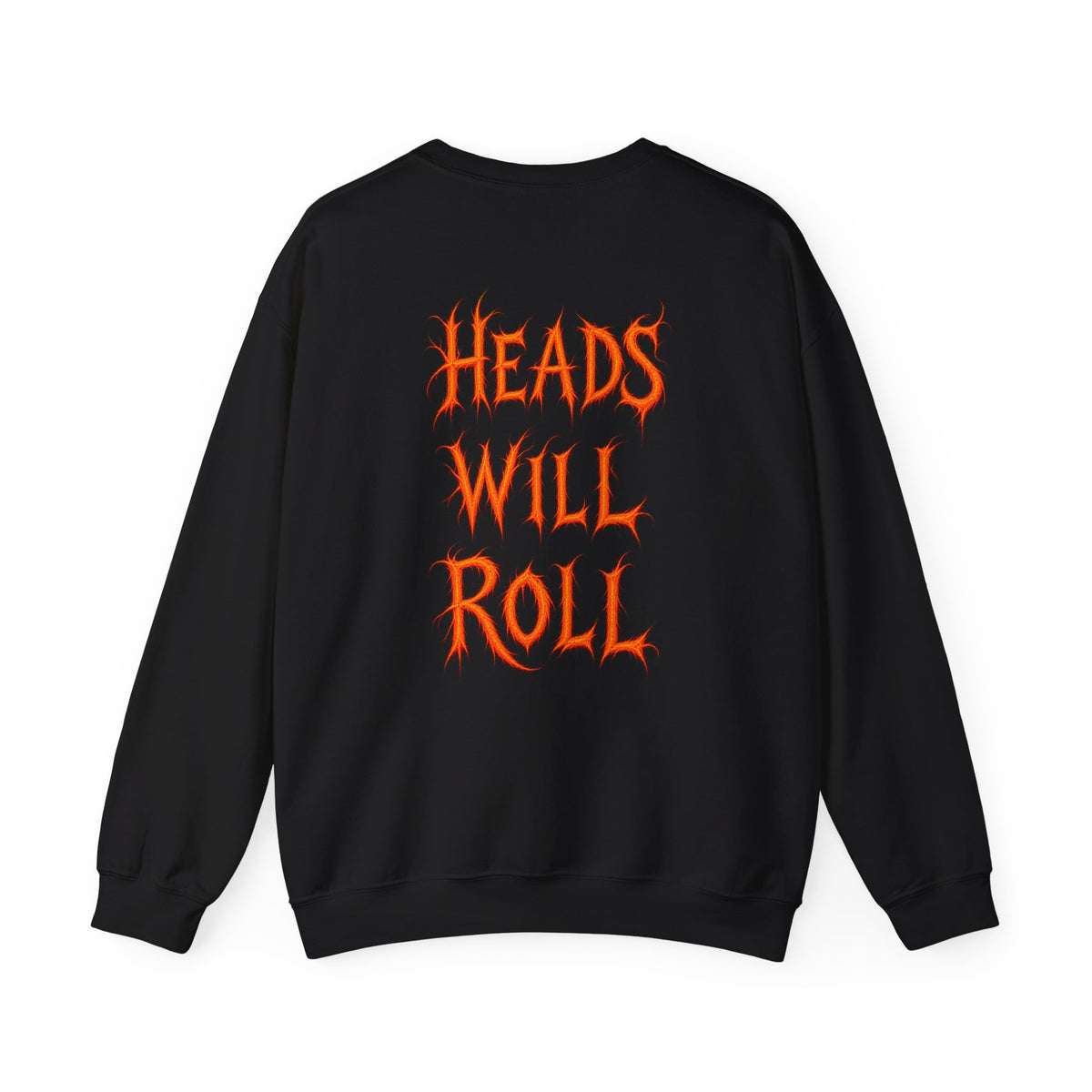 Sleepy Hollow Crewneck Sweatshirt – Gothic Pumpkin Head Design (“Heads Will Roll”)