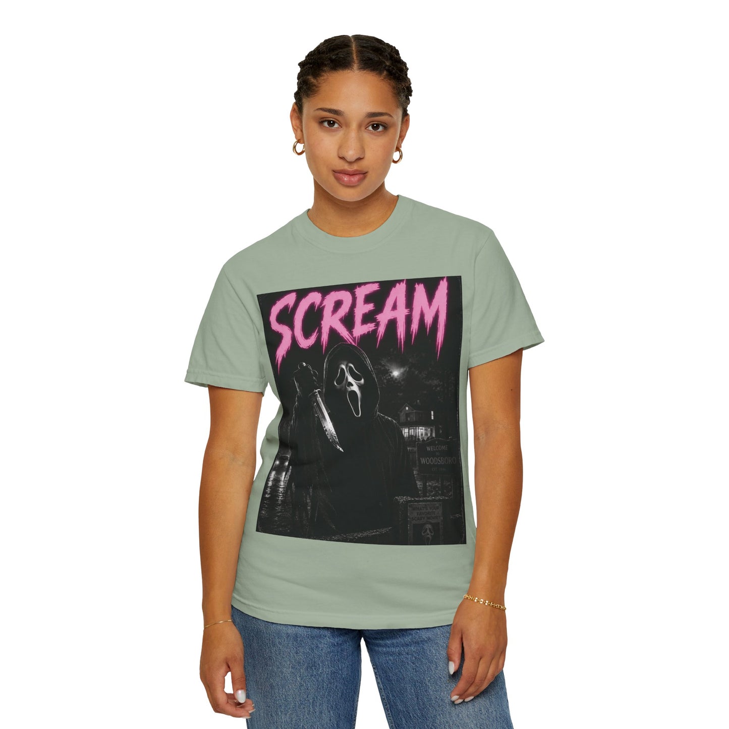 Scream Horror Graphic T-Shirt — Vintage Ghostface Design