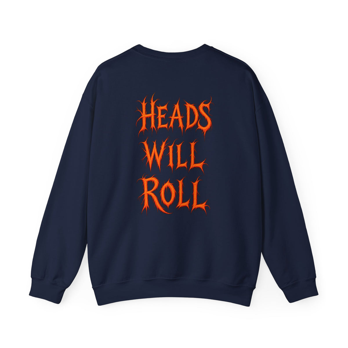 Sleepy Hollow Crewneck Sweatshirt – Gothic Pumpkin Head Design (“Heads Will Roll”)