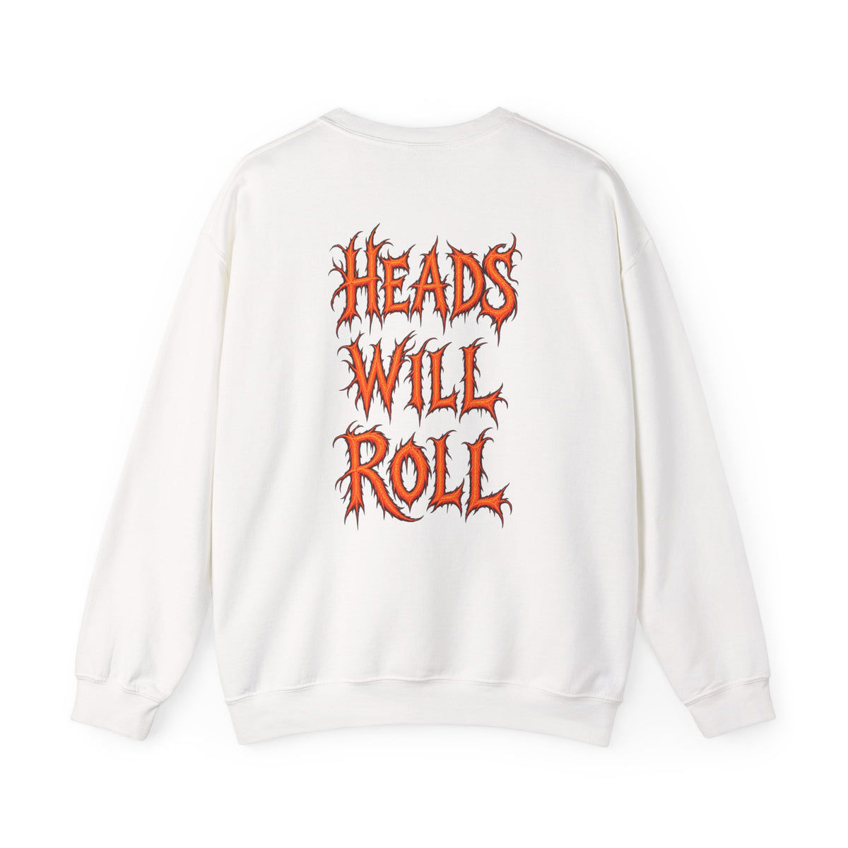 Sleepy Hollow Crewneck Sweatshirt – Gothic Pumpkin Head Design (“Heads Will Roll”)